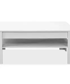 vidaXL Coffee Table Chipboard 110x65x48 cm White