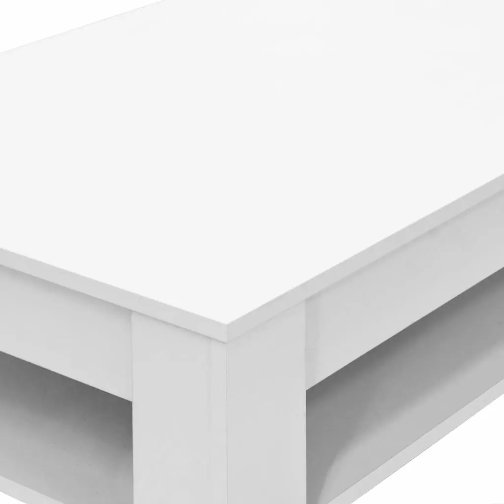 vidaXL Coffee Table Chipboard 110x65x48 cm White