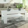vidaXL Coffee Table Chipboard 110x65x48 cm White