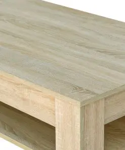 vidaXL Coffee Table Chipboard 110x65x48 cm Oak