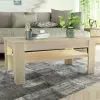 vidaXL Coffee Table Chipboard 110x65x48 cm Oak
