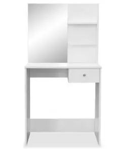 vidaXL Dressing Table Chipboard 75x40x141 cm White