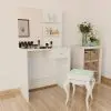vidaXL Dressing Table Chipboard 75x40x141 cm White