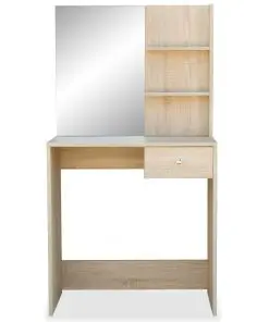 vidaXL Dressing Table Chipboard 75x40x141 cm Oak