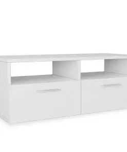 vidaXL TV Cabinet Chipboard 95x35x36 cm White
