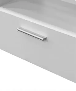 vidaXL TV Cabinet Chipboard 95x35x36 cm White