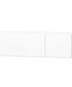 vidaXL TV Cabinet Chipboard 120x40x34 cm High Gloss White
