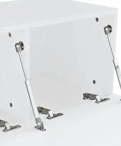 vidaXL TV Cabinet Chipboard 120x40x34 cm High Gloss White