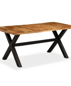 vidaXL Dining Table Solid Acacia and Mango Wood 180x90x76 cm