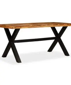 vidaXL Dining Table Solid Acacia and Mango Wood 180x90x76 cm