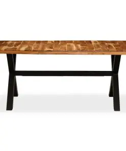 vidaXL Dining Table Solid Acacia and Mango Wood 180x90x76 cm