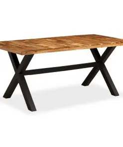vidaXL Dining Table Solid Acacia and Mango Wood 180x90x76 cm
