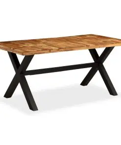 vidaXL Dining Table Solid Acacia and Mango Wood 180x90x76 cm