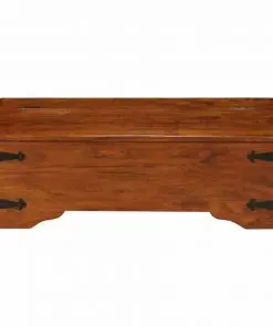 vidaXL Coffee Table Solid Acacia Wood Sheesham Finish 110x55x35 cm