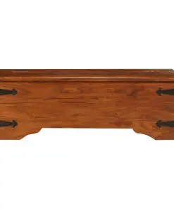 vidaXL Coffee Table Solid Acacia Wood Sheesham Finish 110x55x35 cm