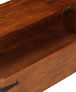 vidaXL Coffee Table Solid Acacia Wood Sheesham Finish 110x55x35 cm