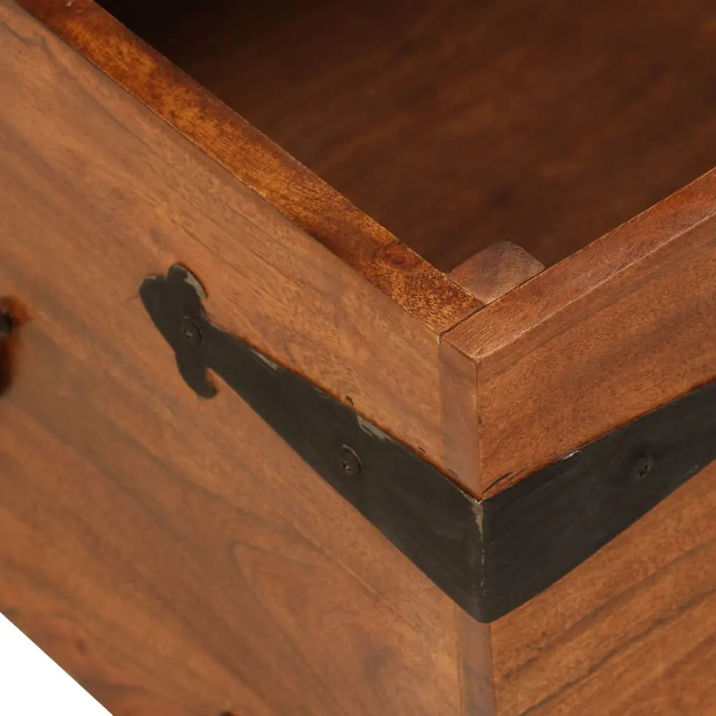 vidaXL Coffee Table Solid Acacia Wood Sheesham Finish 110x55x35 cm