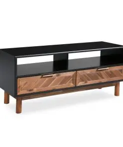 vidaXL TV Cabinet Solid Acacia Wood 100x35x45 cm