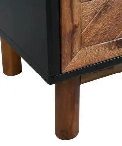 vidaXL TV Cabinet Solid Acacia Wood 100x35x45 cm