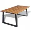 vidaXL Dining Table Solid Acacia Wood 200x90x75 cm