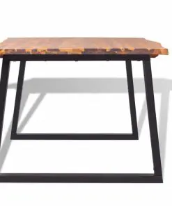 vidaXL Dining Table Solid Acacia Wood 200x90x75 cm