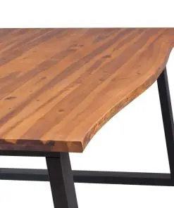 vidaXL Dining Table Solid Acacia Wood 200x90x75 cm