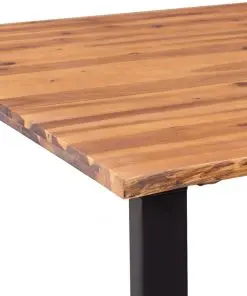 vidaXL Dining Table Solid Acacia Wood 200x90x75 cm