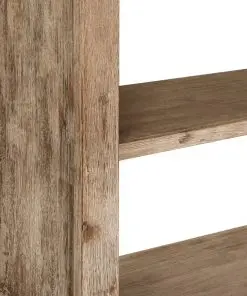 vidaXL 5-Tier Bookcase 80x30x180 cm Solid Acacia Wood