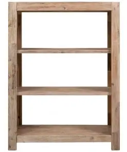 vidaXL 3-Tier Bookcase 80x30x110 cm Solid Acacia Wood