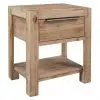 vidaXL Nightstand with Drawer 40x30x48 cm Solid Acacia Wood