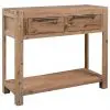 vidaXL Console Table 82x33x73 cm Solid Acacia Wood