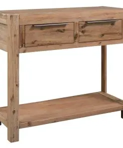vidaXL Console Table 82x33x73 cm Solid Acacia Wood