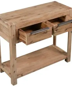 vidaXL Console Table 82x33x73 cm Solid Acacia Wood