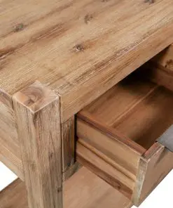 vidaXL Console Table 82x33x73 cm Solid Acacia Wood