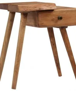 vidaXL Bedside Table Solid Acacia Wood 45x32x55 cm