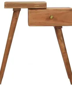 vidaXL Bedside Table Solid Acacia Wood 45x32x55 cm