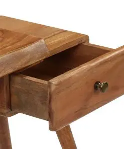 vidaXL Bedside Table Solid Acacia Wood 45x32x55 cm