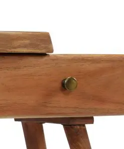vidaXL Bedside Table Solid Acacia Wood 45x32x55 cm