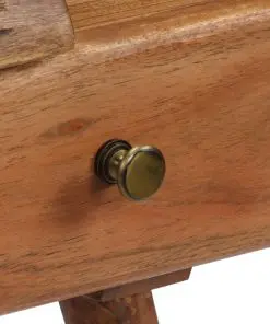 vidaXL Bedside Table Solid Acacia Wood 45x32x55 cm