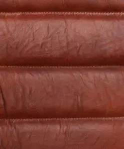 vidaXL Dining Chairs 2 pcs Brown Real Leather