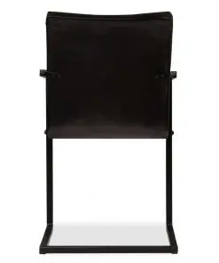 vidaXL Dining Chairs 2 pcs Anthracite Real Leather