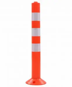 vidaXL Traffic Control Bollards 5 pcs Plastic 75 cm