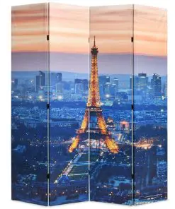 vidaXL Folding Room Divider 160×180 cm Paris by Night