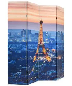 vidaXL Folding Room Divider 160×180 cm Paris by Night