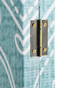 vidaXL Folding Room Divider 160×180 cm Butterfly Blue