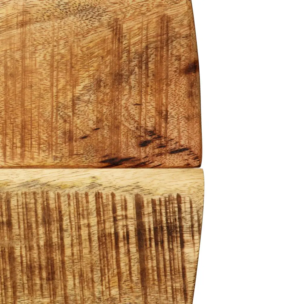vidaXL Dining Table Solid Rough Mango Wood and Steel 120×77 cm