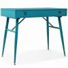 vidaXL Writing Desk with Drawer 90x50x76.5 cm Antique Green