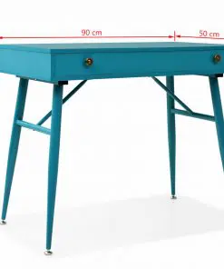 vidaXL Writing Desk with Drawer 90x50x76.5 cm Antique Green