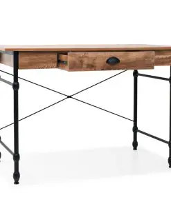 vidaXL Writing Desk with Drawer 110x55x75 cm Oak Colour