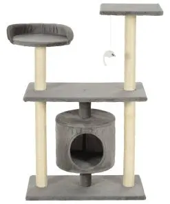 vidaXL Cat Tree with Sisal Scratching Posts 95 cm Grey